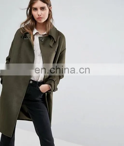 High-grade Women Long Wool Women Overcoat Paragraph Dust Coat photo-2