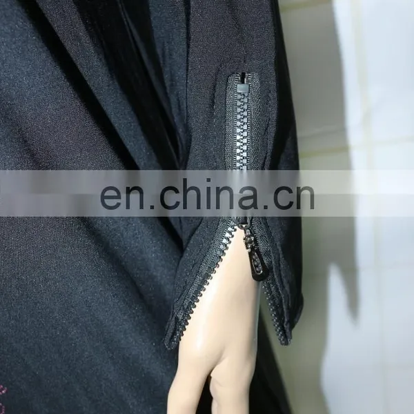 Arabic Front Middle Zipper Abaya Kaftan Designs photo-4