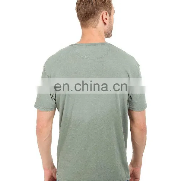 OEM 100% Cotton V-neck t Shirts Plain T-shirt Softextile Comfortable Tee Custom Logo photo-2