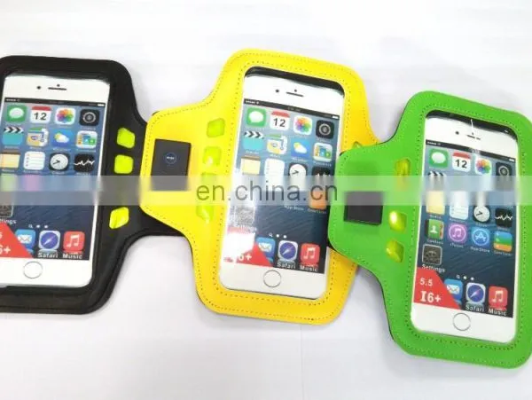 New Design Neoprene+PU+LED Lighting Led Armband for Cell Phone photo-3