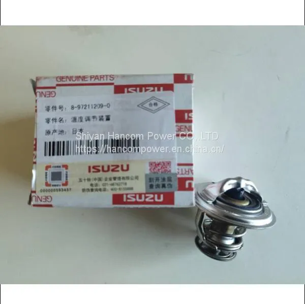 Excavator Parts 45NX 80NX Thermostat 8-97211209-0 8972112090 897211-2090 photo-2