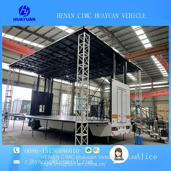 9m Outdoor Mobile Stage Traile for Sale photo-4