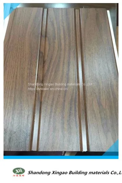 Wood-Grained PVC Gypsum Ceiling, High Quality Is More Fire and Moisture Resistant photo-3