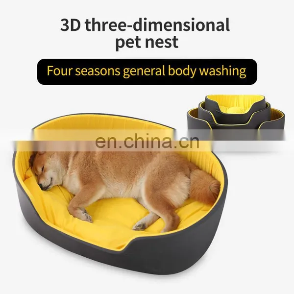 2020 Square Amazon Washable Cat 2020 Cheap OEM&ODM Cat Wholesale Dog Bed Luxury Washable photo-3