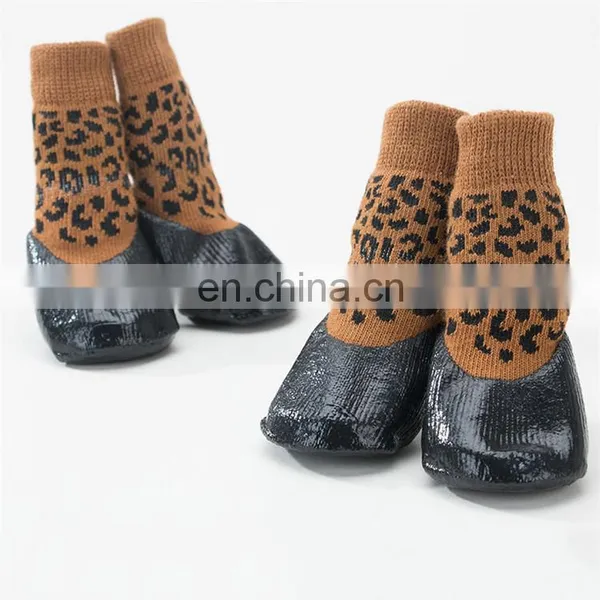 Wholesale Autumn and Winter New Dogs Outdoor Waterproof Socks Foot Pet Thin Non-slip Shoes photo-5