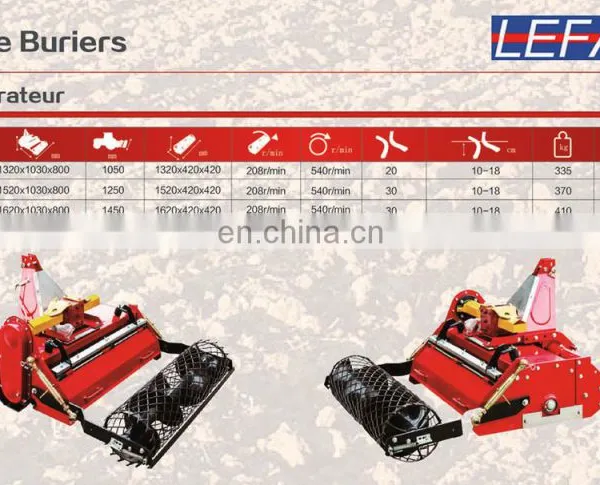 Farm Tractor Used Rotary Stone Burier Tiller With CE photo-4