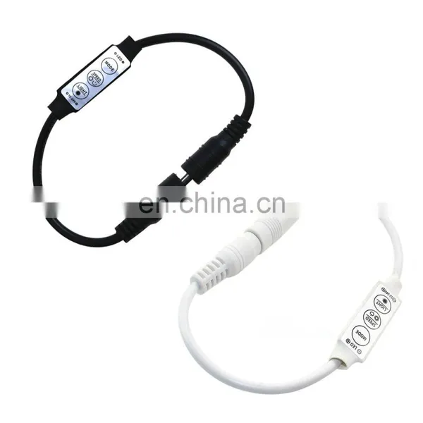 Single Color Mini LED Controller , DC5-24V Mini 3keys Dimmer for Led Strip photo-6