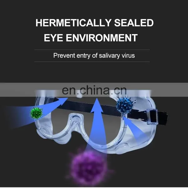 High Quality ANSI Z87.1 Eye Protection Chemical Anti Fog Splash PVC PC Safety Eyewear Protective Glasses Safety Goggles photo-4