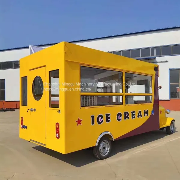 Food Truck Street Shop Car With the Dining Car Coffee Car