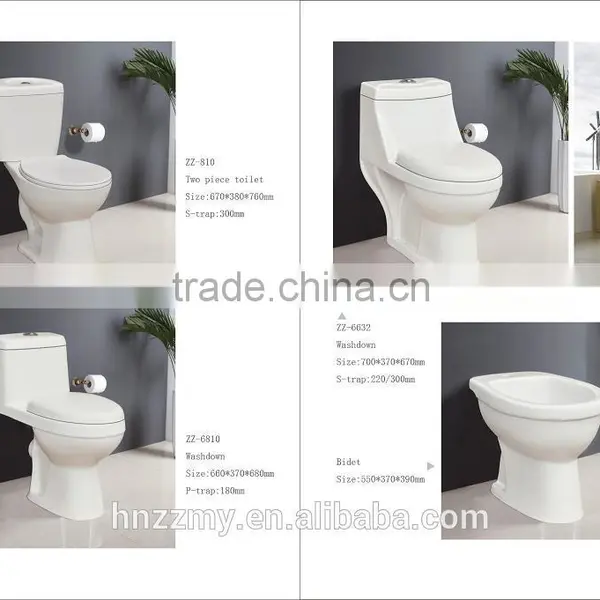 Wash Down Bathroom Two Piece Toilet photo-2