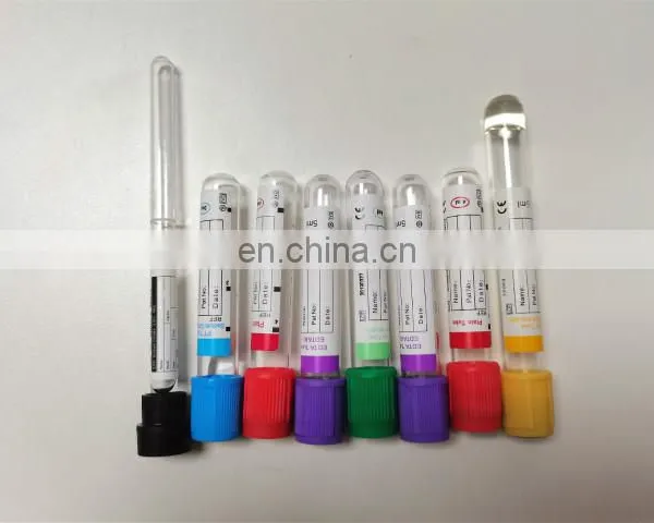 Plasma Vacuum Blood Collection Tube PET and Glass Material Purple Cap 4ml EDTA K2 K3 Tube photo-5