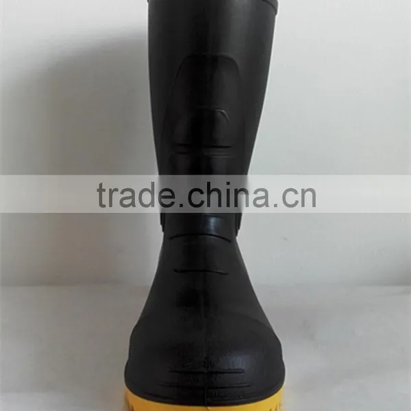 Anti-impact Black Safety Boots /pvc Materials photo-2