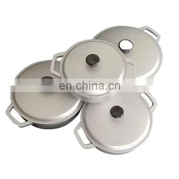 20 22 24 26CM Die Casting Kitchen Aluminum Pot Aluminum Cookware Sets photo-3