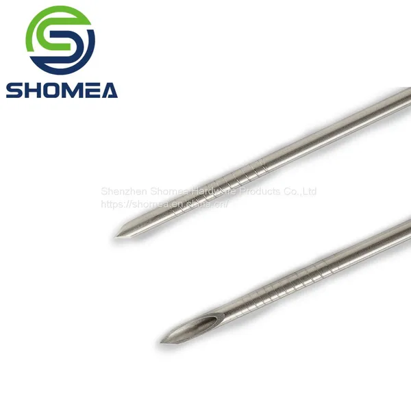 Shomea Customized Length 25G Electrolytic Polishing Stainless Steel Echo Needle With Plastic Huber Base photo-5