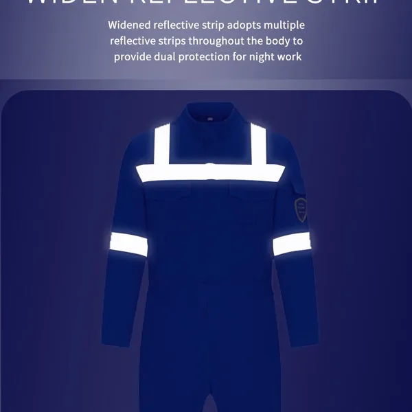 Pure Cotton Jumpsuit Suit for Men With High Brightness and Visibility