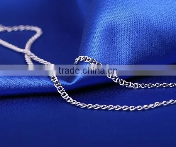 2015 Wholesale Fashion Jewelry Rhodium Plated Cheap Chain Necklace photo-5