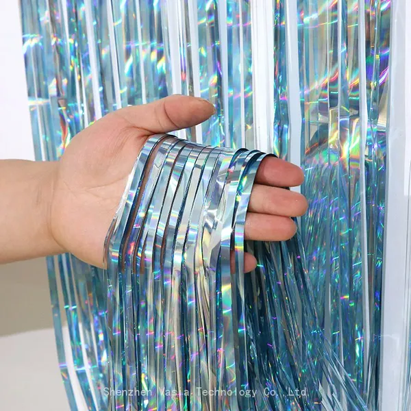 Bulk Themed Foil Curtains - Mermaid/Under Sea/Holographic, Party Supply Curtains photo-4