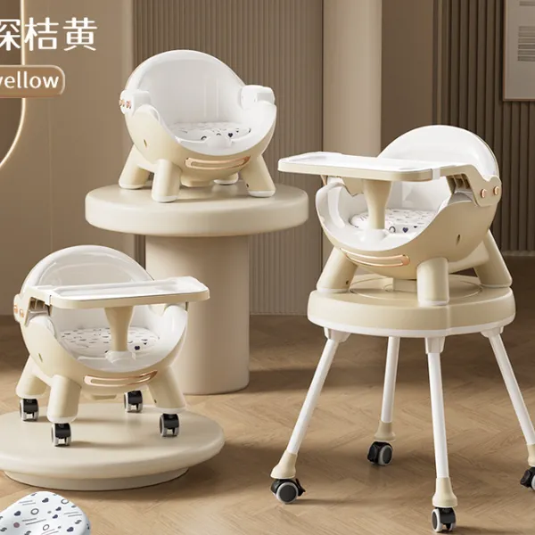 Multifunctional Foldable Household Children's Dining Chair, Portable Baby Dining Table Chair, Children's Rocking Chair（Wechat:13510231336） photo-3