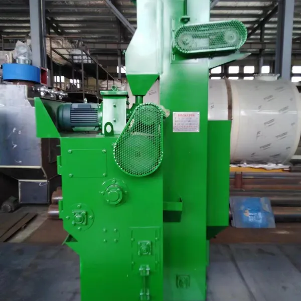 RUBBER Conveyor Belt Carrying Work Piece Cleaning Iron Bed Frame & Mesh Type SMALL Shot Blasting Machine photo-2
