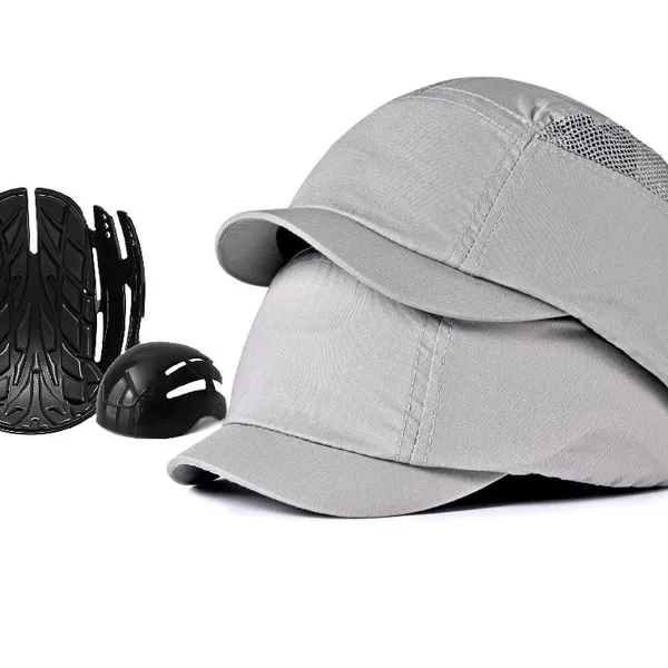 Short Brim Short Peak Baseball Style Bump Cap With Inner ABS Polymer