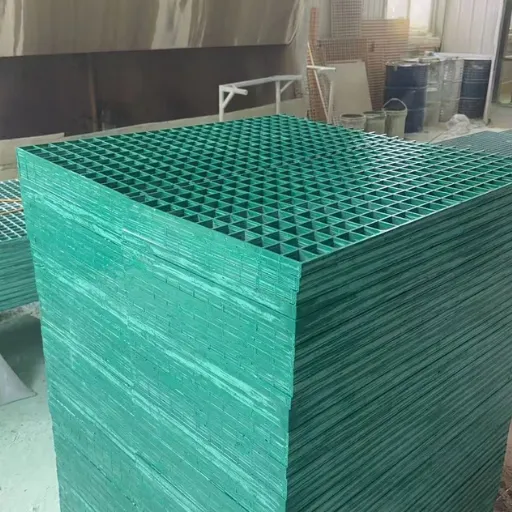 Durable Fiberglass Reinforced Plastic Grating Walkway for Heavy Traffic Industrial Use photo-2