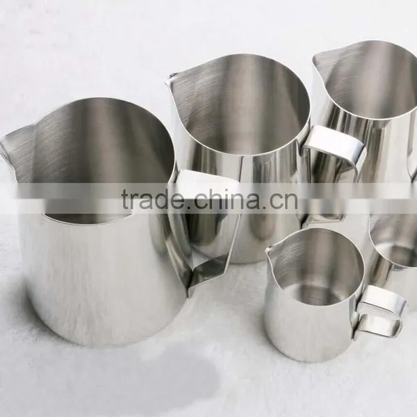 Good Quality Stainless Steel Milk Cup Milk Frothing Pitcher 12 /20 /32 OZ Milk Frothing Pitcher photo-2