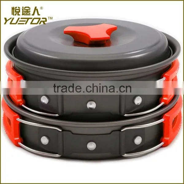 10pcs Lightweight Outdoor Camping Hiking Cookware Backpacking Cooking Picnic Bowl Pot Pan Set photo-6