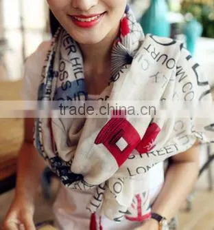 Korean New Fashion Wholesale Women Scarf Autumn/winter Voile Scarves photo-2