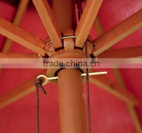 9 Foot Light Wood Poly Market Umbrella photo-3
