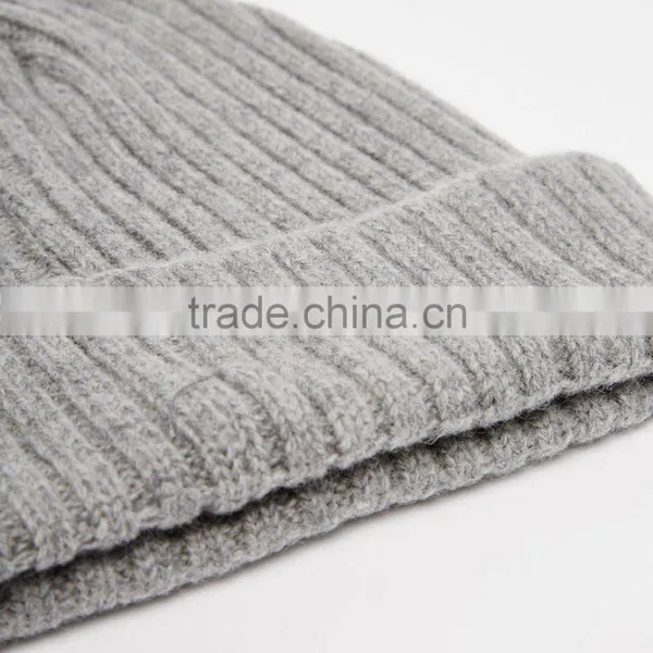 Wholesale Foctory Price Unisex Blank Winter Beanie Hat photo-3