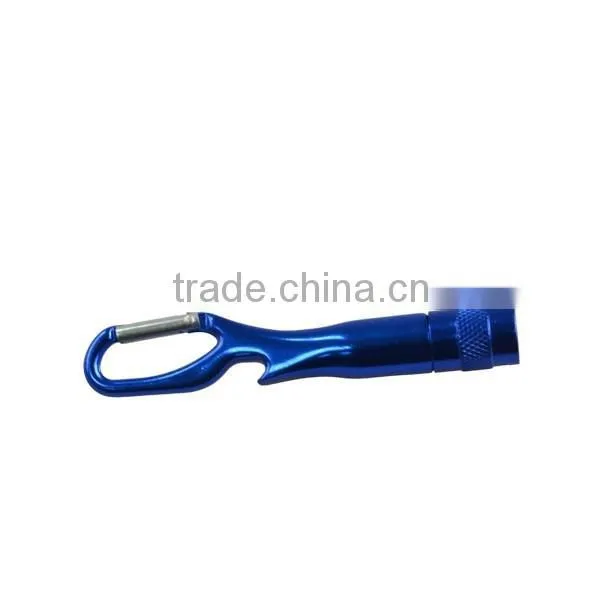 Miniature Aluminum Alloy Bottle Opener Keyring With White Light photo-3