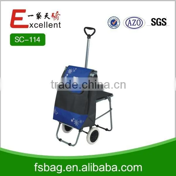 Hight Quality Shopping Trolley Bag With Chair