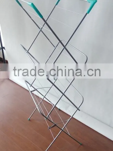 Folding Steel High Quality 3-tiers Laundry Towel Drying Rack photo-3