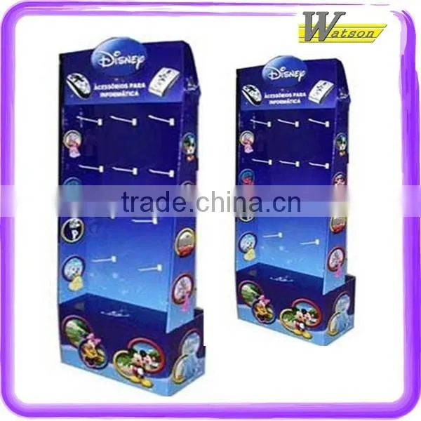 Free Standing Advertising Corrugated Paper Security Display Hook for Dried Fruit