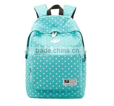 Leisure School Students Shoulder Bag for Polyester Backpack With Dot Bag photo-2