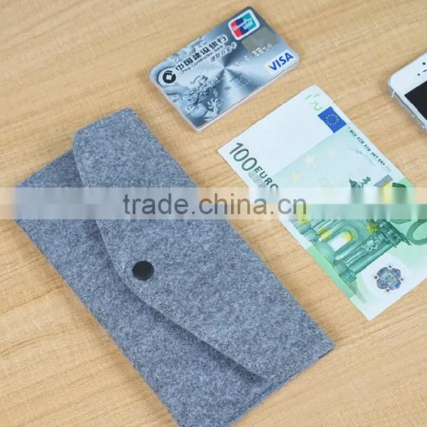 100% Polyester Felt Bag Felt Fabric Purse and Wallet Wholesale photo-2