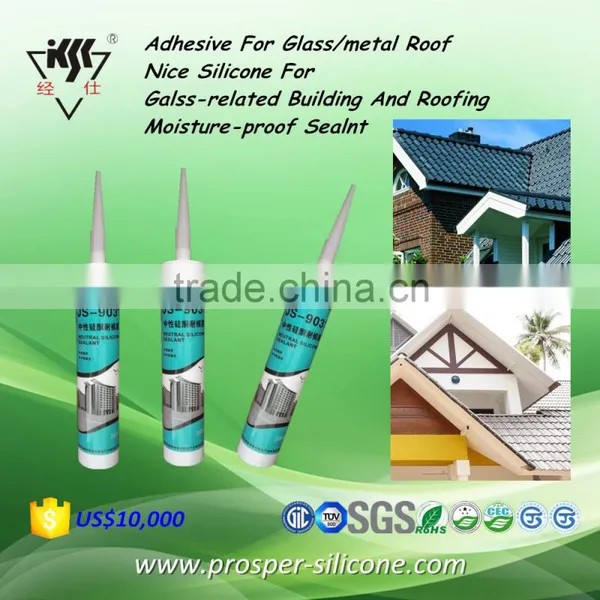 Glass/metal Roof/Galss-related Building And Roofing/Moisture-proof Silicone Sealant