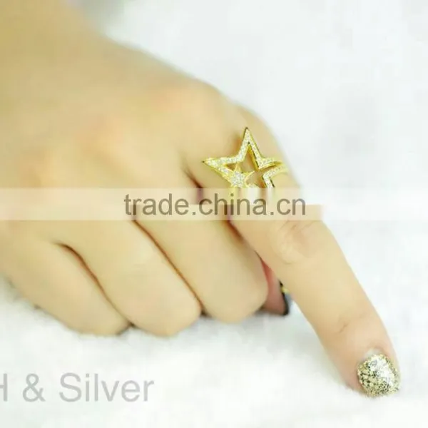 Factory Direct Wholesale Silver Jewelry Star Women Ring