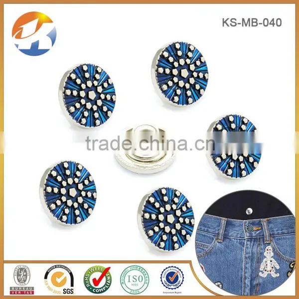 Zinc Alloy Remove Custom Metal Jacket Buttons photo-5