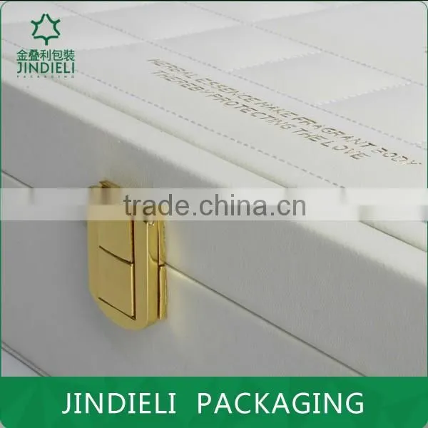 Creative Design Beauty White Leather Cosmetic Box Packaging photo-4