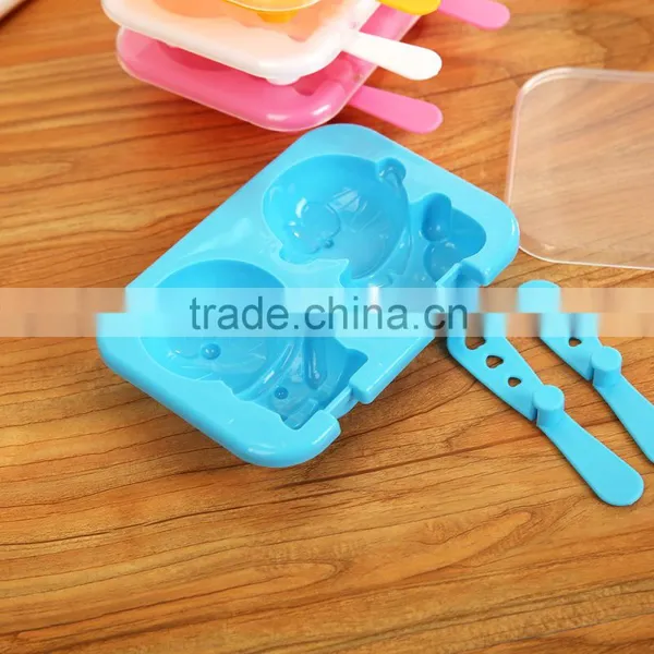 Personalized Colorful Dishwasher Safe High Quality 2-in-1 Plastic Ice Cream Marker With Handle photo-4