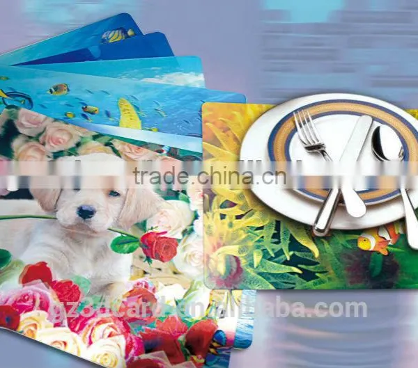 3D pp Placemat , Plastic 3D Table Mat , PET 3D Lenticular Table Mat 2015 photo-2