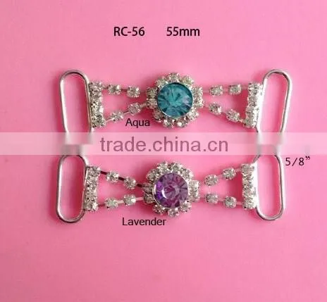 Stock Hot Selling Factory Price Colorful Rhinestone Connector for Headband/hairwear for Bikini (RC-56) photo-4