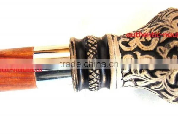 BEAUTIFUL BLACK & WHITE FINISHING WALKING CANES-DESIGNER WALKING CANES-HOME DECOR WALKING CANES- Wk1169 photo-4