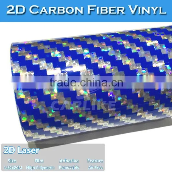 New Design Laser 2D Carbon Fiber Fabric Leather photo-5