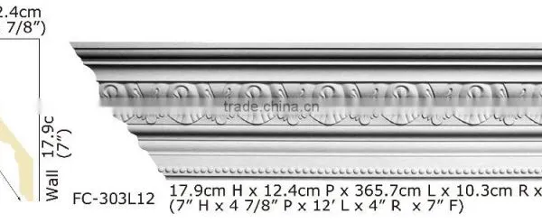 High Quality Good Price Beautiful New Modern Luxury Decorative pu Carved Cornice Mouldings photo-5