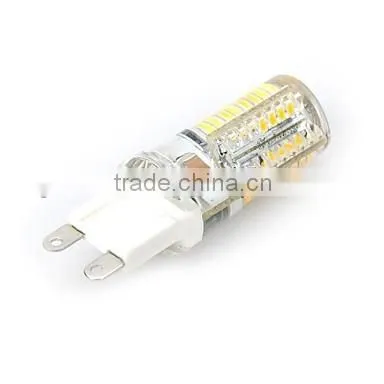 G9 Cross Silicone Seal 9W 800lm 3500K 64x SMD 3014 LED Warm White Light Bulb Lamp (AC 220V) photo-2