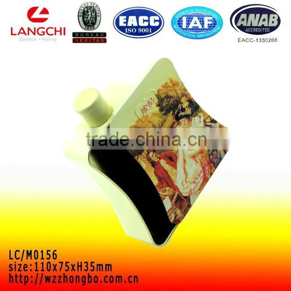 Personalized Metal Slide Lid Tin Box for Wine