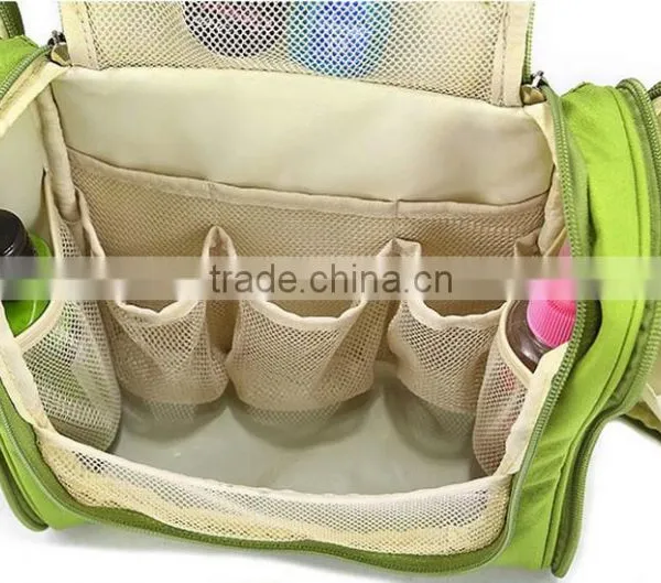 New Travel Toiletry Wash Cosmetic Bag Makeup Storage Case Hanging Grooming With Handle photo-3