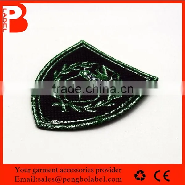 New Arrival Custom Embroidery Patch Heat-cut Border With Iron on Backing photo-4